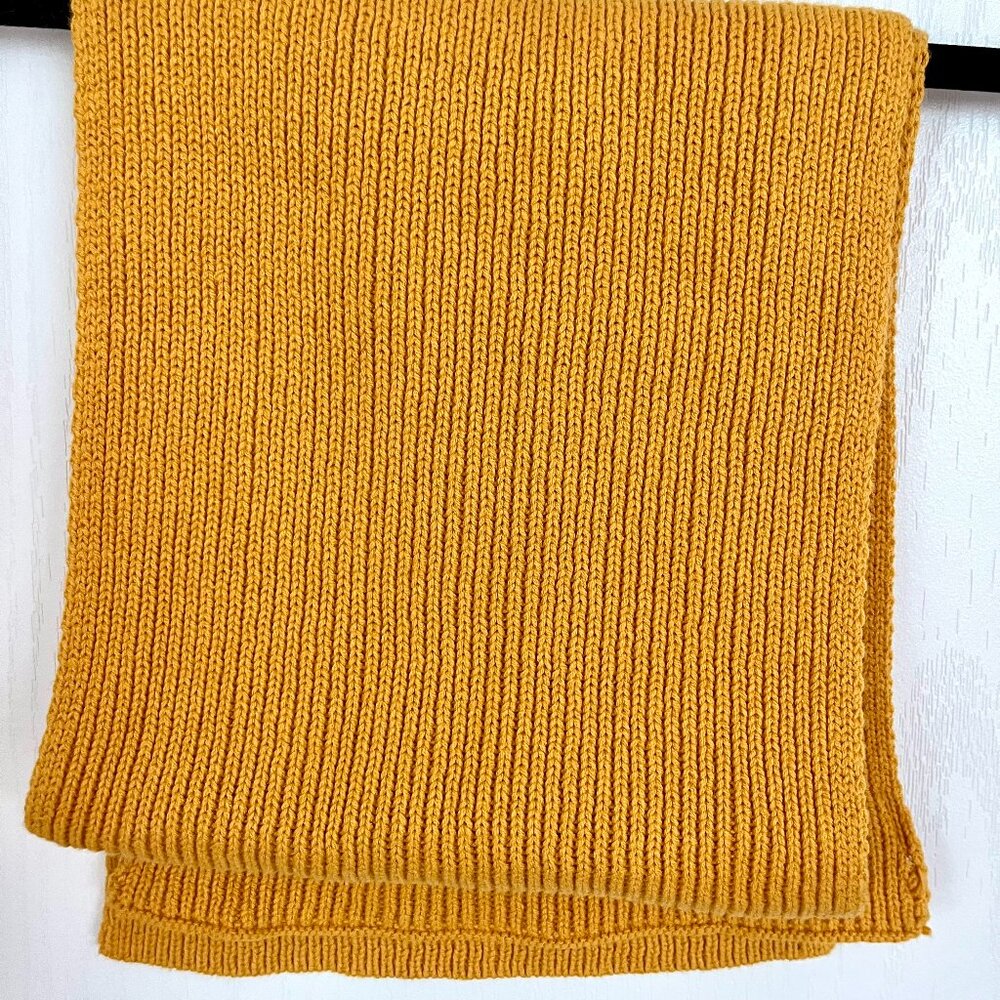 Hanna Andersson Kids Ribbed Scarf Mustard Yellow One Size